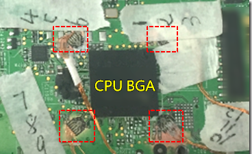 BGA錫裂，使用應(yīng)變片(Strain Gauge)量測(cè)電路板到底哪個(gè)環(huán)節(jié)產(chǎn)生較大變形量