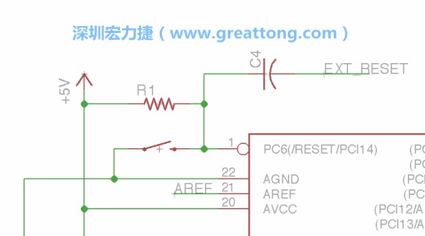 很多PCB設計者的設計不符合人體工學，他們使用很小的按鈕、不方便的元件配置和難以解讀的標簽，千萬不要變成這樣！這次我們的設計有一個大小合適的重置按鈕（reset button）和可以清楚辨認是否已經接上電源的LED指示燈。